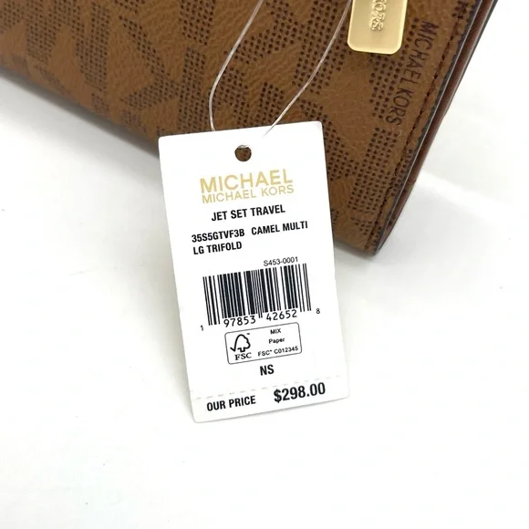 Michael Kors Large Trifold Wallet - Picture 7 of 7